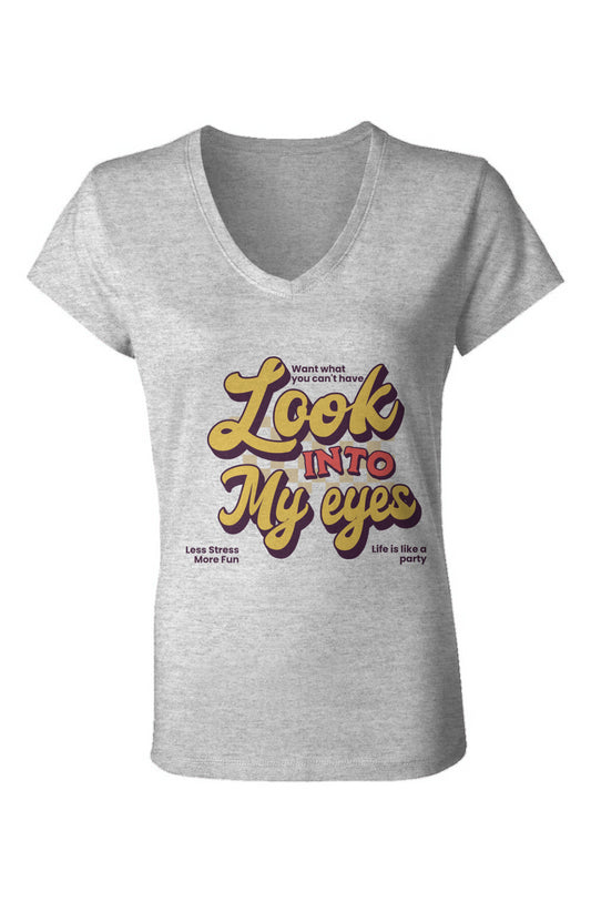 Clear look Ladies Jersey V-Neck T-Shirt